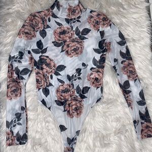 See threw long sleeve one piece